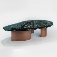 <a href="https://www.galeriegosserez.com/artistes/t-sakhi.html"> T SAKHI </a> - Reconciled Fragments - Low table "Amazonite"